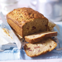 Banana tea loaf with cranberry & cardamom