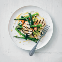 Halloumi with grilled vegetables
