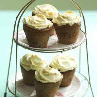 Rachel Allen's Christmas pudding muffins with sherry butter icing
