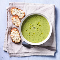 minted pea soup