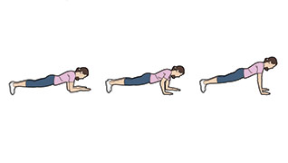 Up-down plank