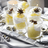 Clementine granita with star anise