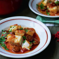 Cod, chorizo and potato stew