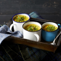 Curried celeriac & parsnip soup