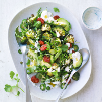 Charred broccoli, chorizo & jalapeno salad