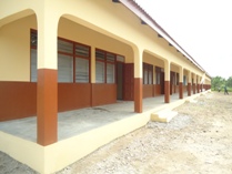 View from outside the school