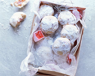 Turkish delight and rosewater cookies