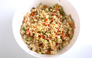 Brown rice salad