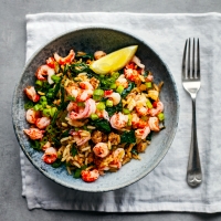 Southern-style dirty rice with crayfish