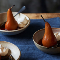 Chai-spiced pears