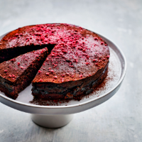 Chocolate & raspberry torte