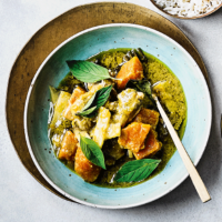 Chicken & butternut squash green curry