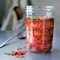Dill-pickled radishes