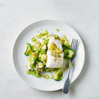 Garnish and go cod with herb butter