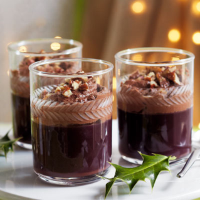 Mulled clementine jellies with chocolate ganache