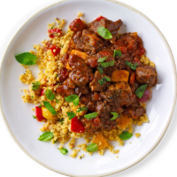 Moroccan lamb tagine with honey and almonds image