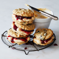 Peanut butter and jelly cookie sandwiches