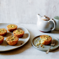 Pistachio, coconut and lime friands