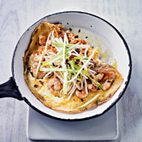 Quick prawn fu yung omelette