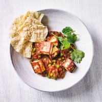 Quick paneer & pea curry