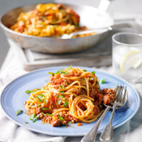 Spicy lamb Bolognese