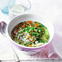 Vegetable and bean broth casserole