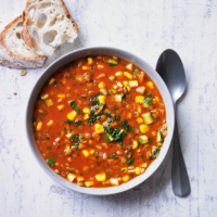 Winter warming lentil soup