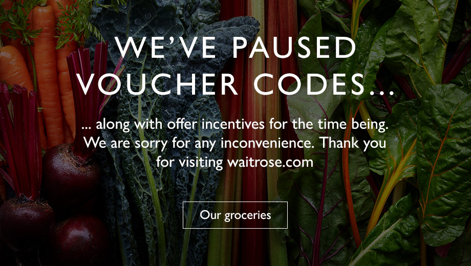 We've paused our voucher codes