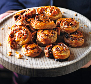 Puff pastry catherine wheels