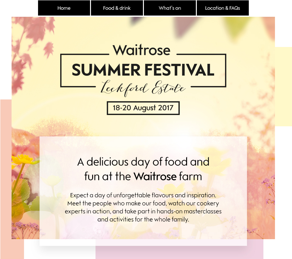 Waitrose Summer Festival