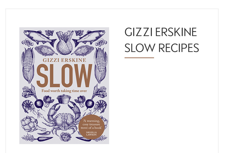 Front cover of Gizzi Erskine Slow Recipe book