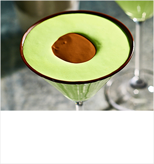  Mint chocolate 'avocado' cocktail