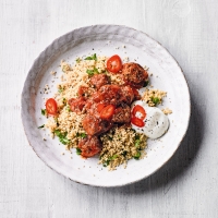 Beef & chilli meatballs with couscous