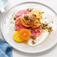 Citrus salad with seed and nut crunch