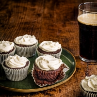 Guinness and chocolate cupcakes