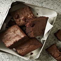 James Tanner's black forest brownies