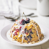 Martha Collison's Cherry Bakewell steamed pudding