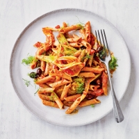 Penne with fennel & chargrilled vegetables