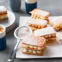 Seville curd and cinnamon mille feuille