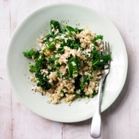 spring greens risotto 250 meals in mins