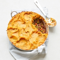 Sweet potato and lentil cottage pie