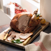Traditional roast turkey with stuffing