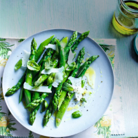 Asparagus, herb and pecorino salad with lemon-infused olive oil 
