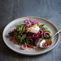 Beetroot, burrata and anchovy