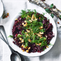 Beetroot and balsamic red cabbage