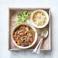 Hot & spicy been & aubergine curry