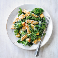 Kale Caesar salad with chargrilled chicken