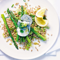 Spelt with asparagus & goat’s cheese