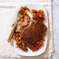 Slow-cooked shoulder of lamb