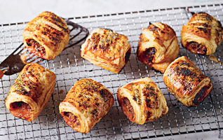 Martha Collison's Pork & chorizo sausage rolls